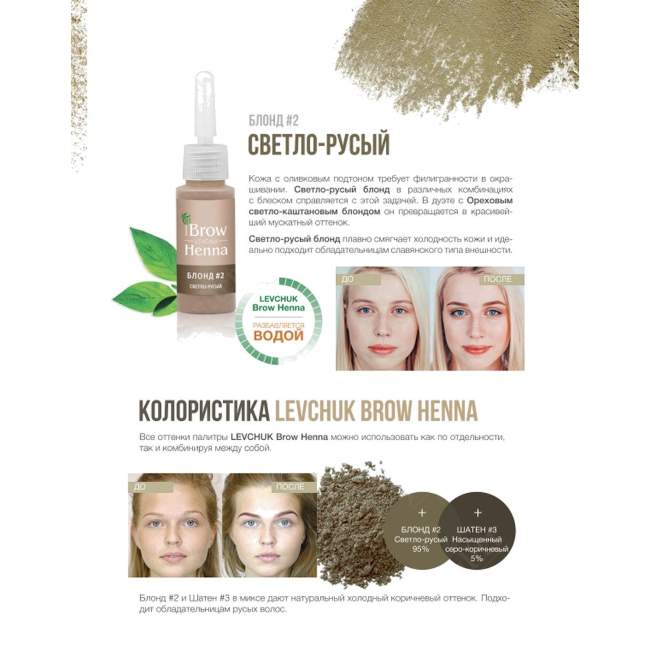 Хна для бровей Блонд №202 Хна для бровей Блонд №202