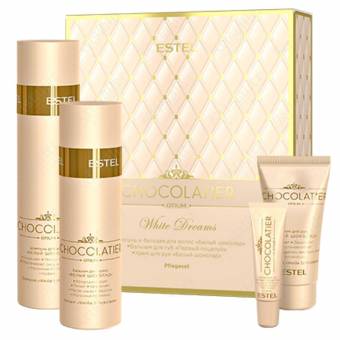 Набор White Dreams Chocolatier (шампунь, бальзам, бальзам для губ, крем для рук)