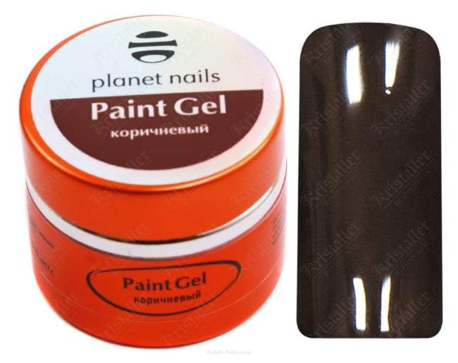 Гель-краска Planet Nails, Paint gel, Brown, 5g Гель-краска Planet Nails, Paint gel, Brown, 5g