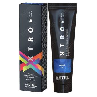 Пигмент прямого действия для волос XTRO Black blue Пигмент прямого действия для волос XTRO Black blue