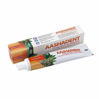 Зубная паста кардамон и имбирь, Aasha Herbals